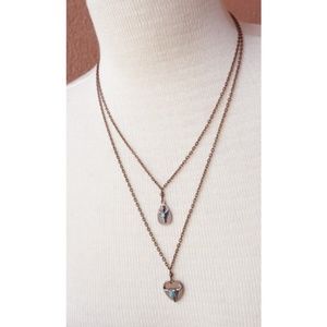 Double Chain Southwest Charm Necklace